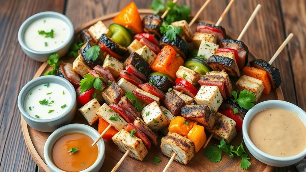 grilled skewered appetizers delight