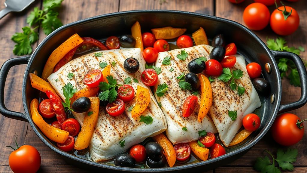 zesty fiesta cod dish