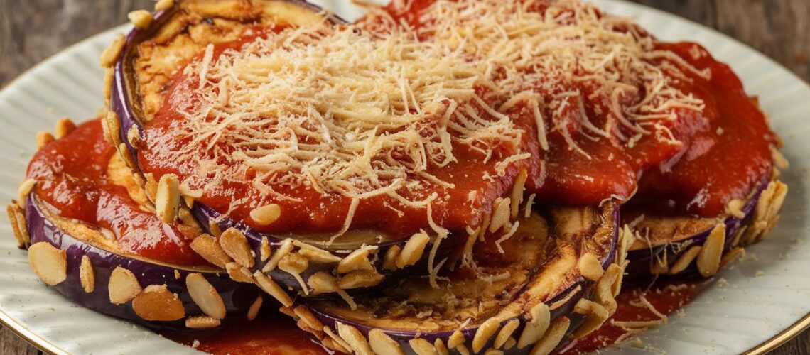 Almond-Crusted Eggplant Parmesan