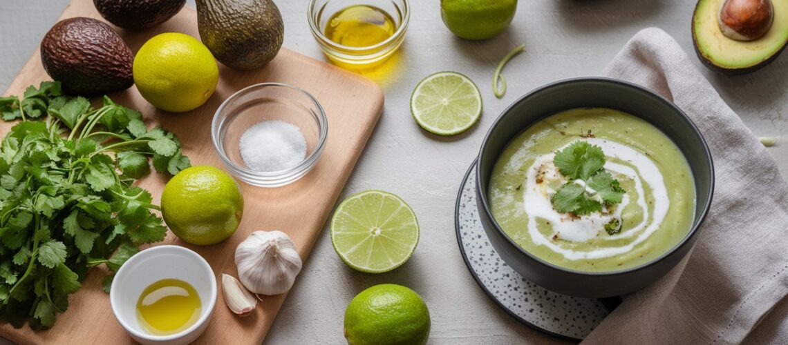 Keto Cilantro Lime Avocado Soup Recipe