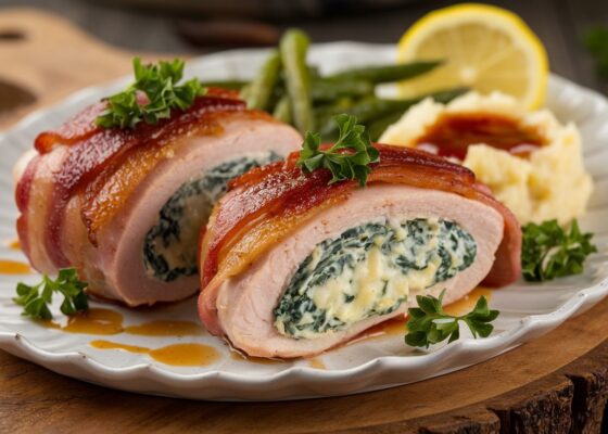 Bacon-Wrapped Stuffed Chicken Breasts