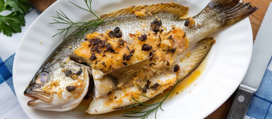 Baked Flounder with Parmesan Crust