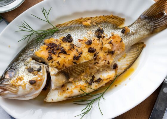 Baked Flounder with Parmesan Crust