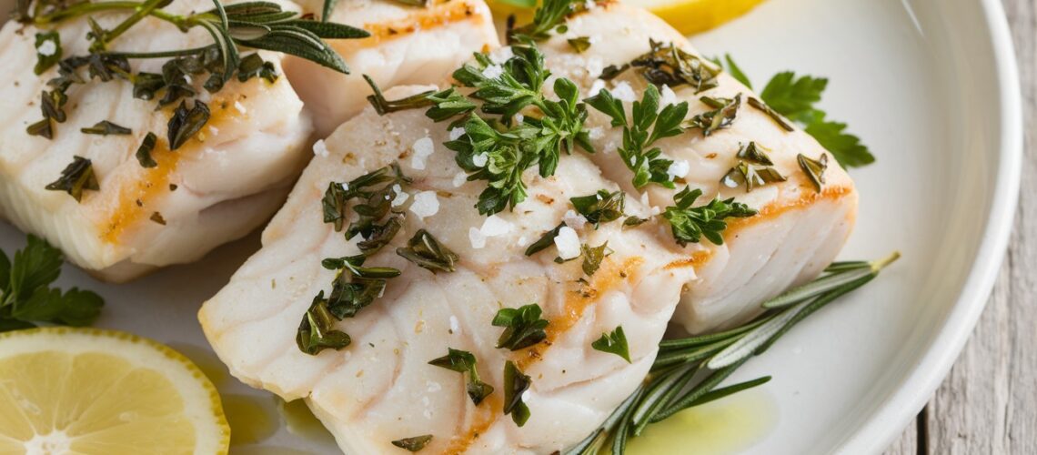 Baked Garlic Herb Cod