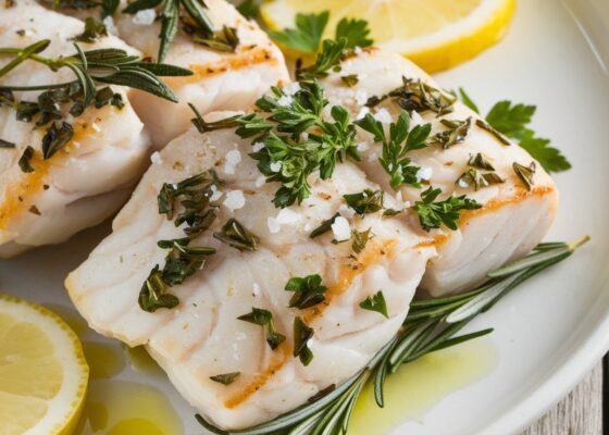 Baked Garlic Herb Cod