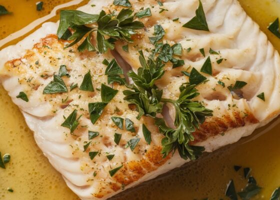 Baked Haddock with Lemon Garlic Butter