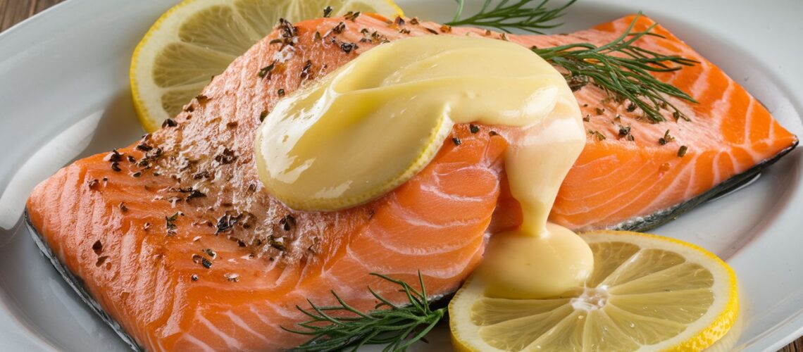 Baked Salmon with Lemon Dill Butter