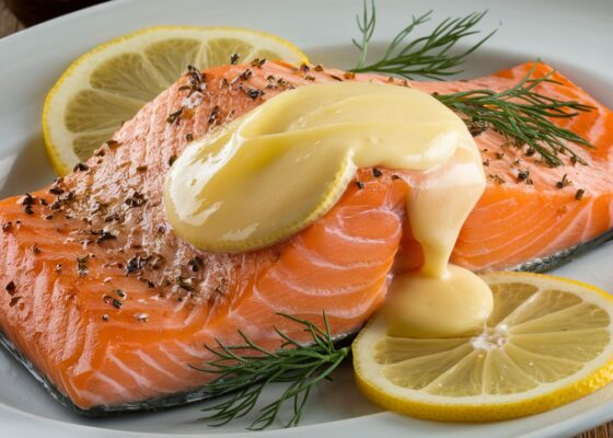 Baked Salmon with Lemon Dill Butter