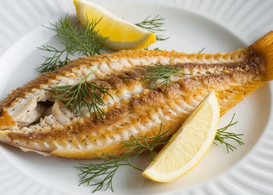 Baked Sole with Garlic Butter