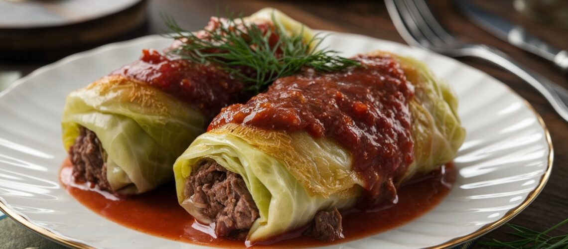 Beef-Stuffed Cabbage Rolls