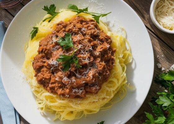 Beef Bolognese with Spaghetti Squash