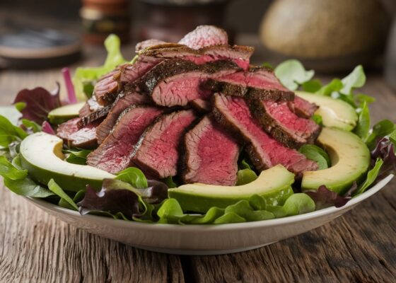 Beef and Avocado Breakfast Salad