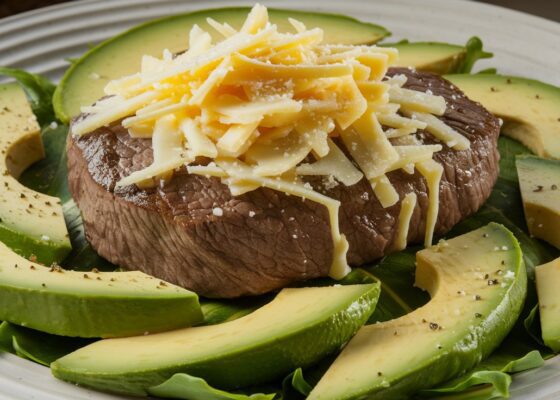 Beef and Avocado Salad with Cheese