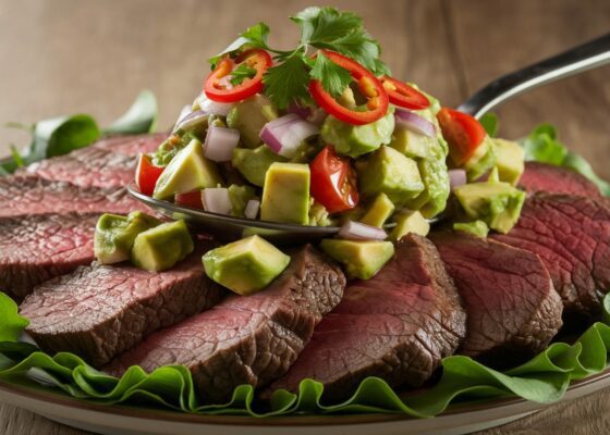 Beef and Avocado Salsa Salad