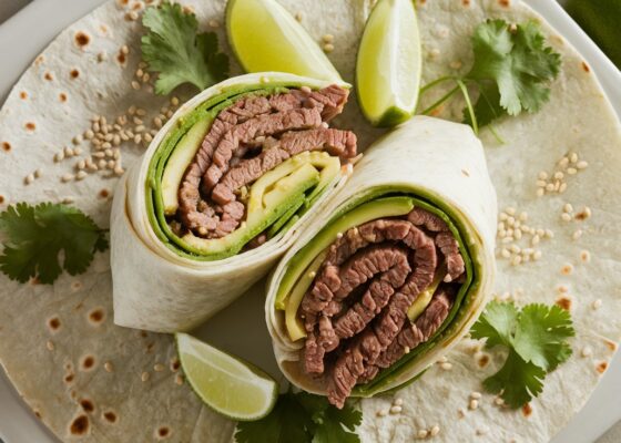 Beef and Avocado Wraps