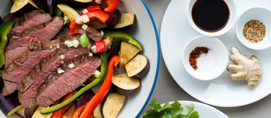 Beef and Eggplant Stir-Fry