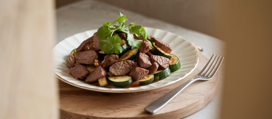 Beef and Zucchini Stir-Fry