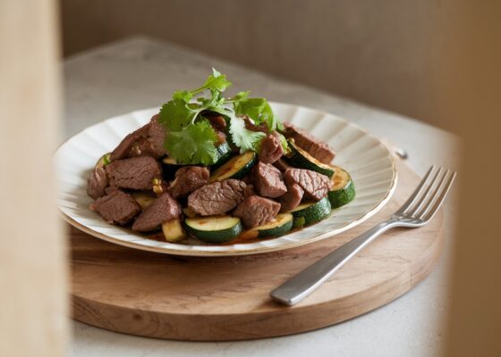 Beef and Zucchini Stir-Fry