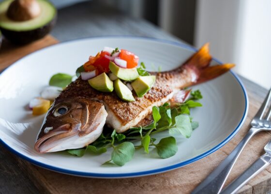 Blackened Snapper with Avocado Salsa