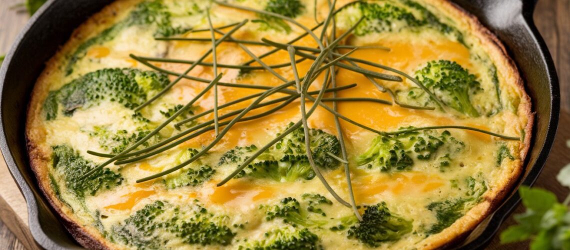 Broccoli & Cheddar Frittata