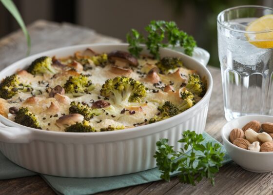 Broccoli & Mushroom Keto Casserole