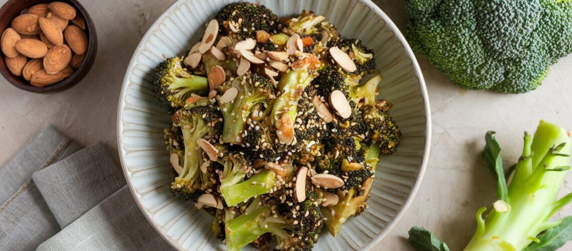 Broccoli and Almond Stir-Fry