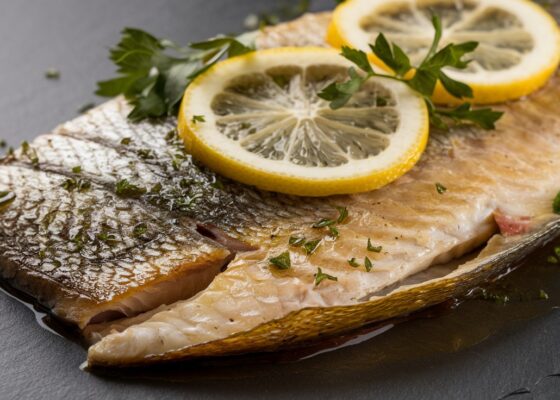 Broiled Trout with Lemon and Parsley