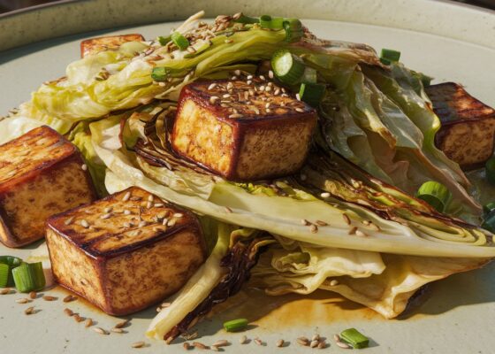 Cabbage Stir-Fry with Tofu