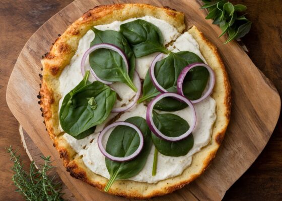 Cauliflower Crust Vegan Pizza