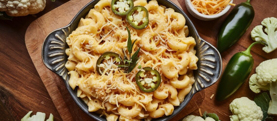 Cauliflower Mac & Cheese with Jalapeños