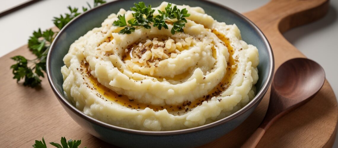 Cauliflower Mash with Garlic & Butter