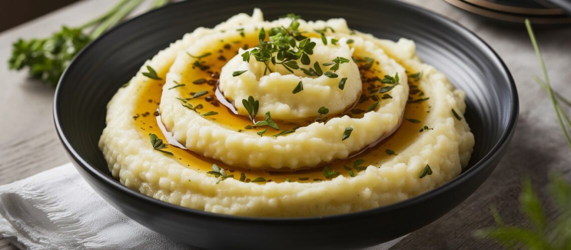 Cauliflower Mash with Truffle Oil