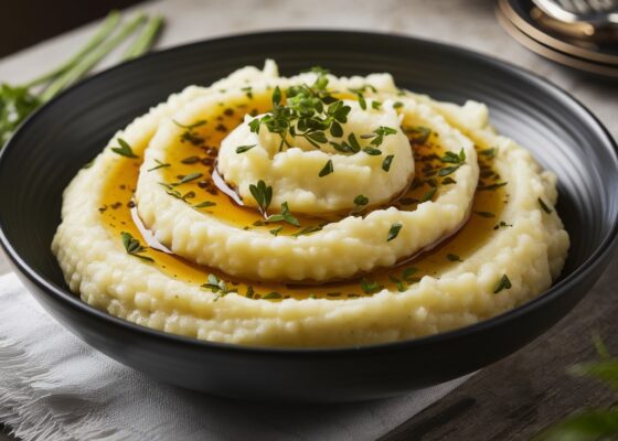 Cauliflower Mash with Truffle Oil