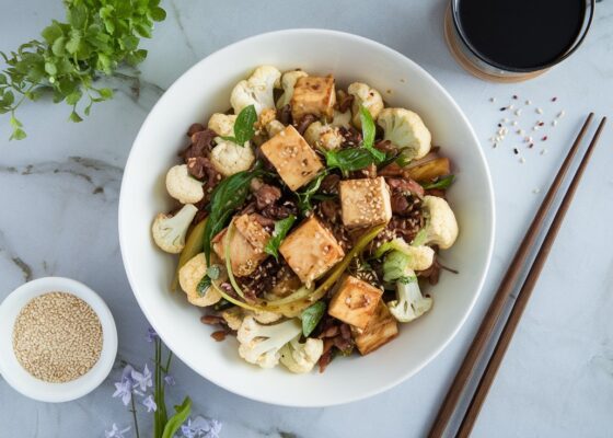 Cauliflower and Tofu Stir-Fry