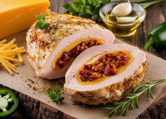 Cheddar and Jalapeño Stuffed Chicken