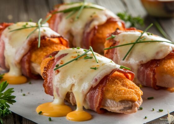 Cheesy Bacon Wrapped Chicken Tenders