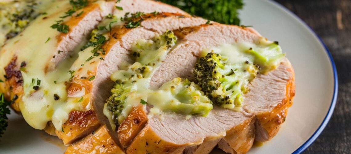 Cheesy Broccoli Stuffed Chicken Breasts