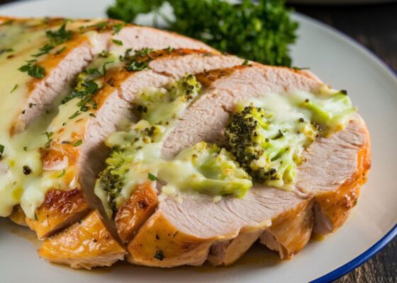 Cheesy Broccoli Stuffed Chicken Breasts