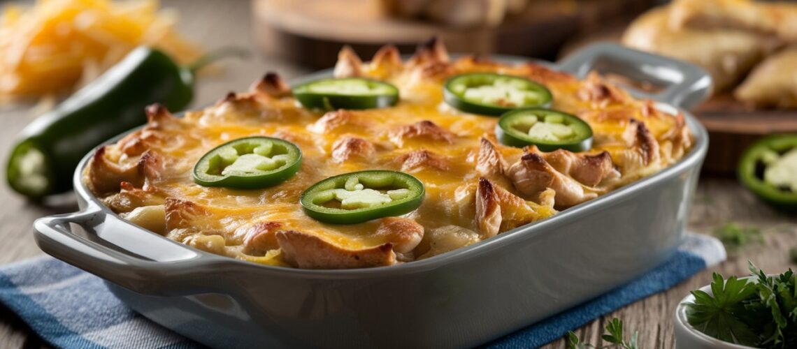 Cheesy Jalapeño Chicken Casserole