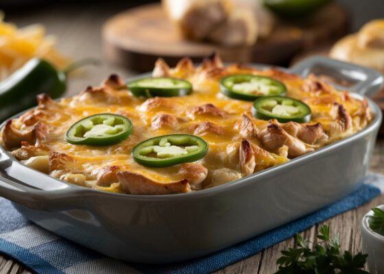 Cheesy Jalapeño Chicken Casserole