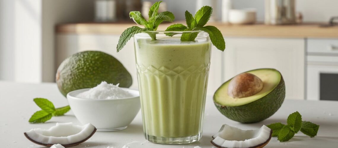 Coconut Milk and Avocado Smoothie