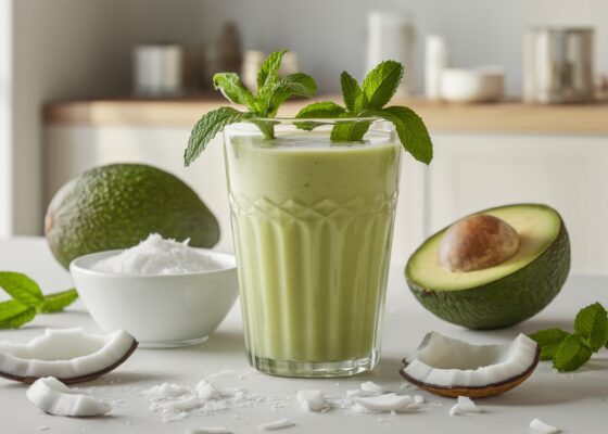 Coconut Milk and Avocado Smoothie