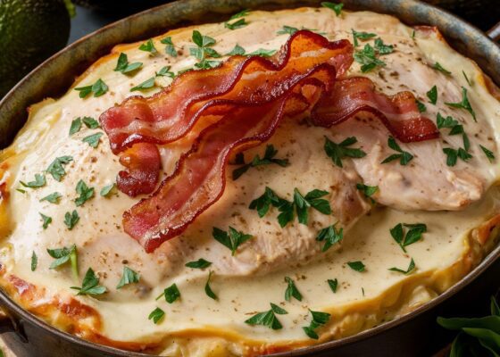 Creamy Bacon Ranch Chicken Casserole