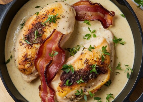 Creamy Bacon and Chicken Skillet