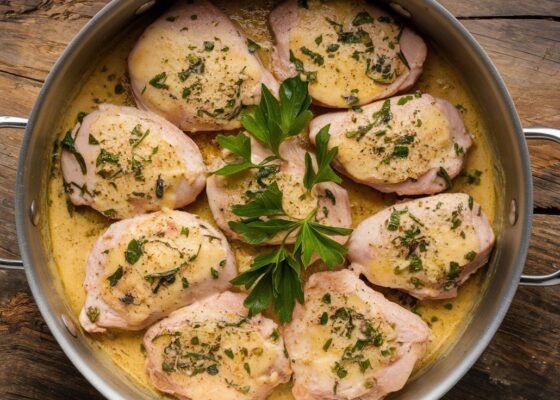 Creamy Garlic Parmesan Chicken Skillet