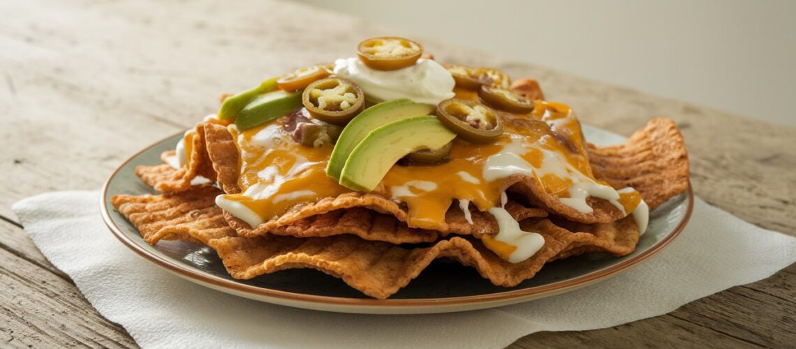 Crispy Pork Rind Nachos