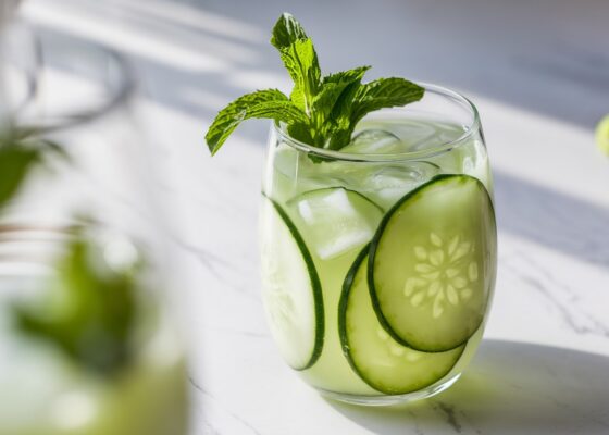 Cucumber and Mint Keto Cooler