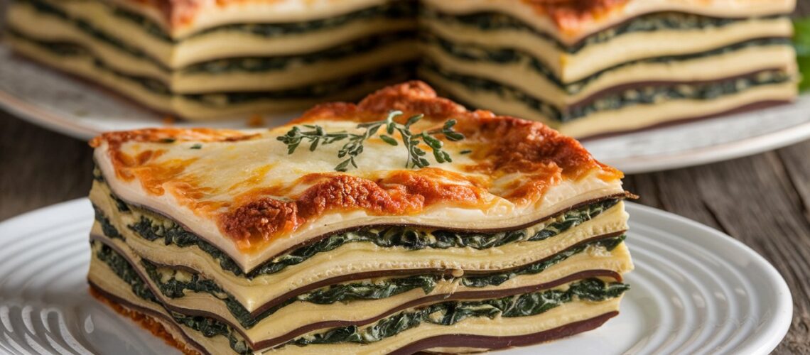 Eggplant & Spinach Keto Lasagna