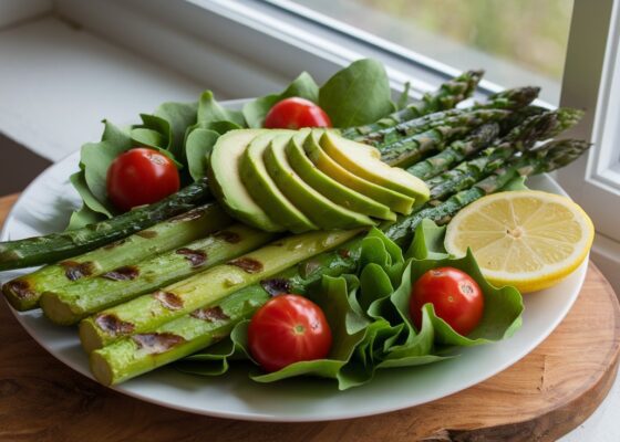 Grilled Asparagus & Avocado Salad