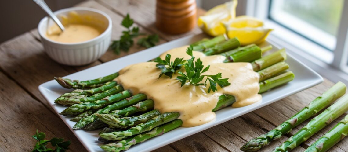 Grilled Asparagus with Keto Hollandaise